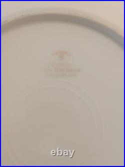 Porcelain Bird Plates Antique 1920s Set of 3 LimogesSigned B. Albert Blue Gold