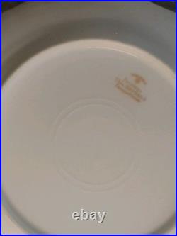 Porcelain Bird Plates Antique 1920s Set of 3 LimogesSigned B. Albert Blue Gold