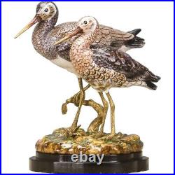 Porcelain Bronze Ormolu Bird Figurine Figure Water Birds