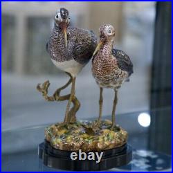 Porcelain Bronze Ormolu Bird Figurine Figure Water Birds