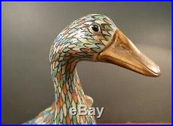 Porcelain Chinese Duck Statue- Quality Old Figure