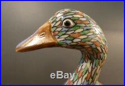 Porcelain Chinese Duck Statue- Quality Old Figure