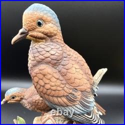 Porcelain Figurine Titled'Mourning Doves' by Andrea by Sadek Made In Japan