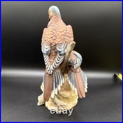 Porcelain Figurine Titled'Mourning Doves' by Andrea by Sadek Made In Japan