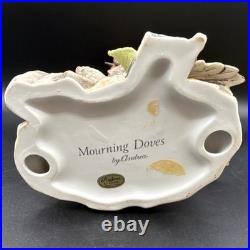 Porcelain Figurine Titled'Mourning Doves' by Andrea by Sadek Made In Japan