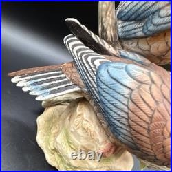 Porcelain Figurine Titled'Mourning Doves' by Andrea by Sadek Made In Japan