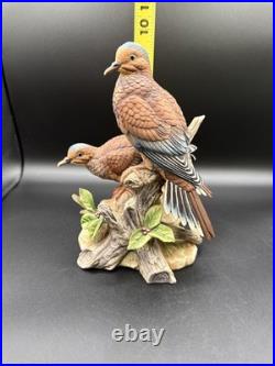 Porcelain Figurine Titled'Mourning Doves' by Andrea by Sadek Made In Japan Porcelain Figurine Titled'Mourning Doves' by Andrea by Sadek Made In Japan