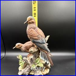 Porcelain Figurine Titled'Mourning Doves' by Andrea by Sadek Made In Japan