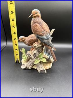 Porcelain Figurine Titled'Mourning Doves' by Andrea by Sadek Made In Japan