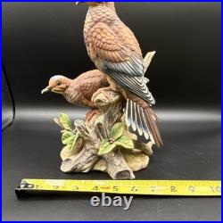 Porcelain Figurine Titled'Mourning Doves' by Andrea by Sadek Made In Japan
