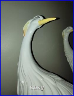 Porcelain Heron Pair, Made In Italy
