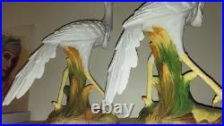 Porcelain Heron Pair, Made In Italy