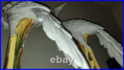 Porcelain Heron Pair, Made In Italy