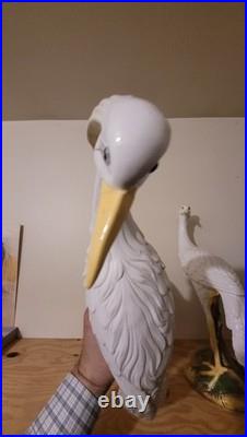 Porcelain Heron Pair, Made In Italy