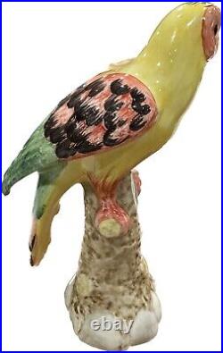 Porcelain bird Chelsea House ITALY Chinoiserie Parrot Parakeet Bird Paradise 8