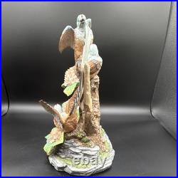 Porcelain figurine titled'Scissor-tailed Flycatcher' by Andrea