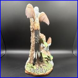 Porcelain figurine titled'Scissor-tailed Flycatcher' by Andrea