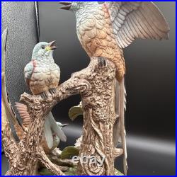 Porcelain figurine titled'Scissor-tailed Flycatcher' by Andrea