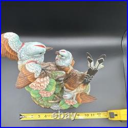 Porcelain figurine titled'Scissor-tailed Flycatcher' by Andrea