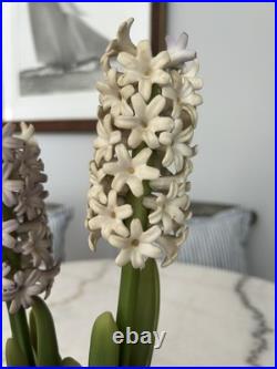Porcelain sculpture titled'Catbird with Hyacinths' by Boehm