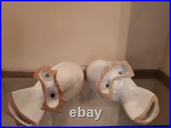 Pr. Ceramic Love Birds Valencian Figurita Doves Pigeon Italy