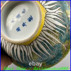 Qing Guangxu Year Green Color Porcelain Wealth Baicai Cabbage Bowl Cup