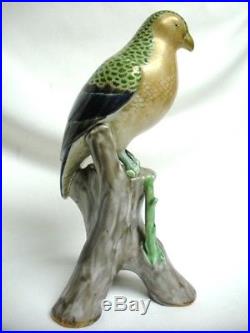 RARE Antique 11 3/8 Japanese Kutani Arita Porcelain Bird Figurine Statue 19th C