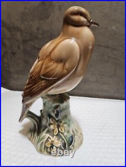 RARE Vontury PORCELAIN MOURNING DOVE Mid-Century Pottery Bird Figurine 8.5x4