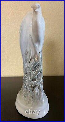 ROYAL COPENHAGEN Heron Bird Figurine 532 Theodor Madsen Beak Up Rare HTF Read