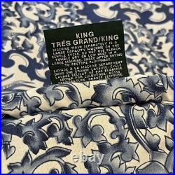 Ralph Lauren Comforter King Blue Tamarind Porcelain Bird Chinoiserie USA Made