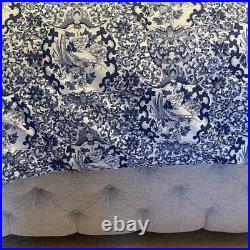 Ralph Lauren Comforter King Blue Tamarind Porcelain Bird Chinoiserie USA Made