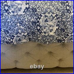 Ralph Lauren Comforter King Blue Tamarind Porcelain Bird Chinoiserie USA Made