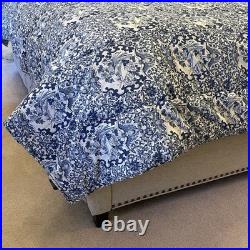 Ralph Lauren Comforter King Blue Tamarind Porcelain Bird Chinoiserie USA Made