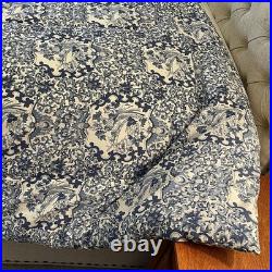 Ralph Lauren Comforter King Blue Tamarind Porcelain Bird Chinoiserie USA Made