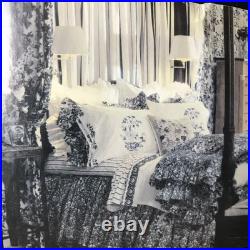 Ralph Lauren Comforter King Blue Tamarind Porcelain Bird Chinoiserie USA Made