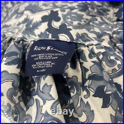 Ralph Lauren FULL QUEEN Comforter Tamarind Blue Porcelain Chinoiserie Birds