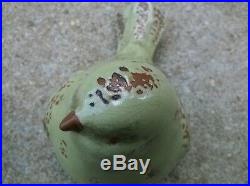Rare Antique Chinese Hand Made China Pair Porcelain Ceramic Bird Figurines
