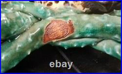 Rare Antique Chinese Shiwan Pottery Ceramic Statue Figurine Bird on Branch