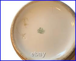 Rare Antique Limoges Porcelain Vase Hand-Painted Crow Moon PL France 11 Bird