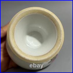 Rare Chinese Handmade Painting Famille Rose Porcelain Bird Wash
