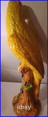 Rare Find Mid-century Japanese Porcelain Ceramic Lg Bird Statue Very Collectible