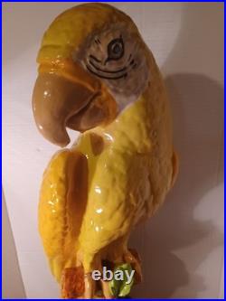 Rare Find Mid-century Japanese Porcelain Ceramic Lg Bird Statue Very Collectible