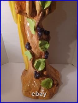 Rare Find Mid-century Japanese Porcelain Ceramic Lg Bird Statue Very Collectible