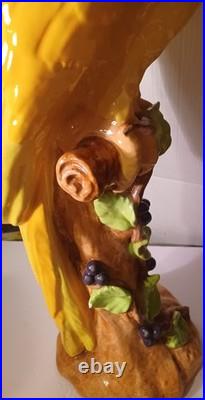 Rare Find Mid-century Japanese Porcelain Ceramic Lg Bird Statue Very Collectible