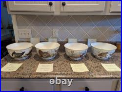 Rare Franklin Mint Game Bird Bowls By Basil Ede