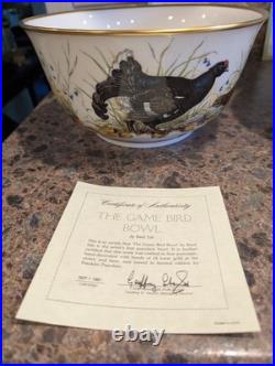 Rare Franklin Mint Game Bird Bowls By Basil Ede