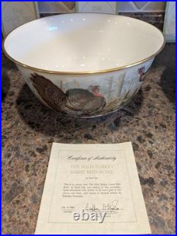 Rare Franklin Mint Game Bird Bowls By Basil Ede