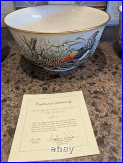 Rare Franklin Mint Game Bird Bowls By Basil Ede