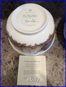 Rare Franklin Mint Game Bird Bowls By Basil Ede