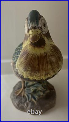 Rare Hand-Painted Bisque Mottahedeh Mandarin Duck Vintage